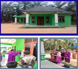 PERESMIAN RUMAH PASTORI  GMI KANAAN MAHATO KM 37 DISTRIK 9 WILAYAH I